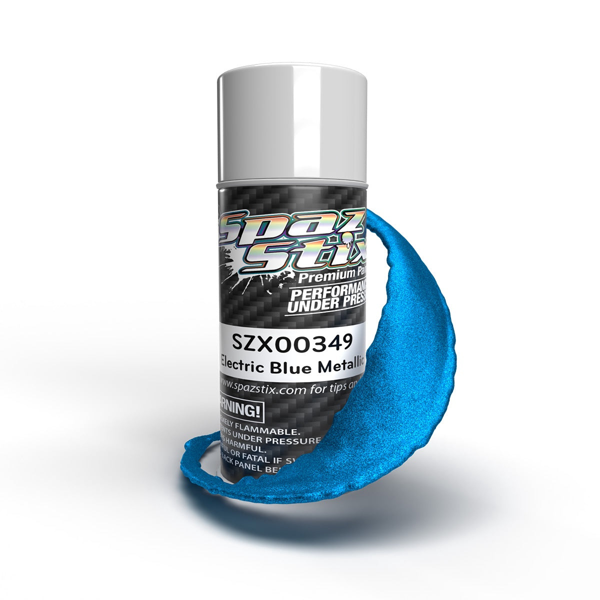 Spaz Stix Electric Blue Metallic Aerosol Paint, 3.5oz Can SZX00349