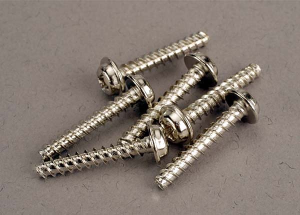 Traxxas Washer-head Self-tapping Screws 3x18mm (6) TRA3289
