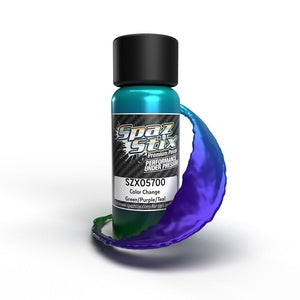 Spaz Stix Color Change Airbrush Ready Paint, Green/purple/teal, 2oz SZX05700