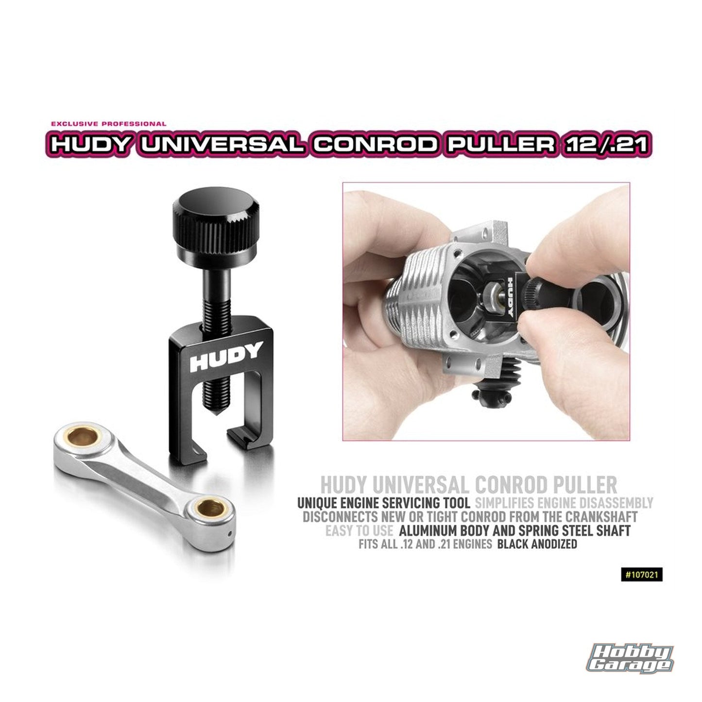 Hudy Universal Conrod Puller .12 / .21 HUD107021