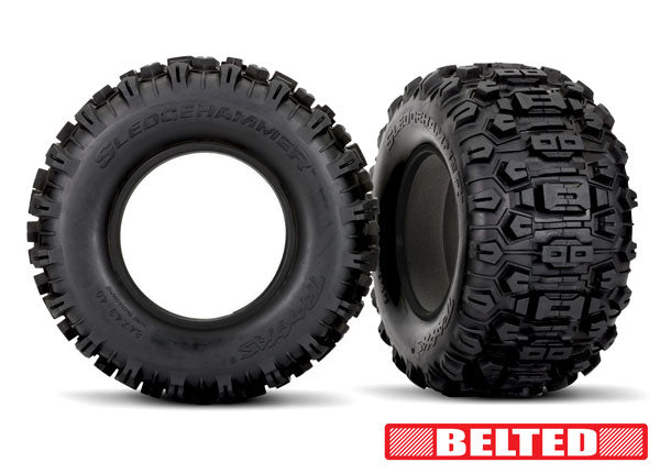 Traxxas X-series Belted Sledgehammer Tires w/ Inserts (2) TRA7870