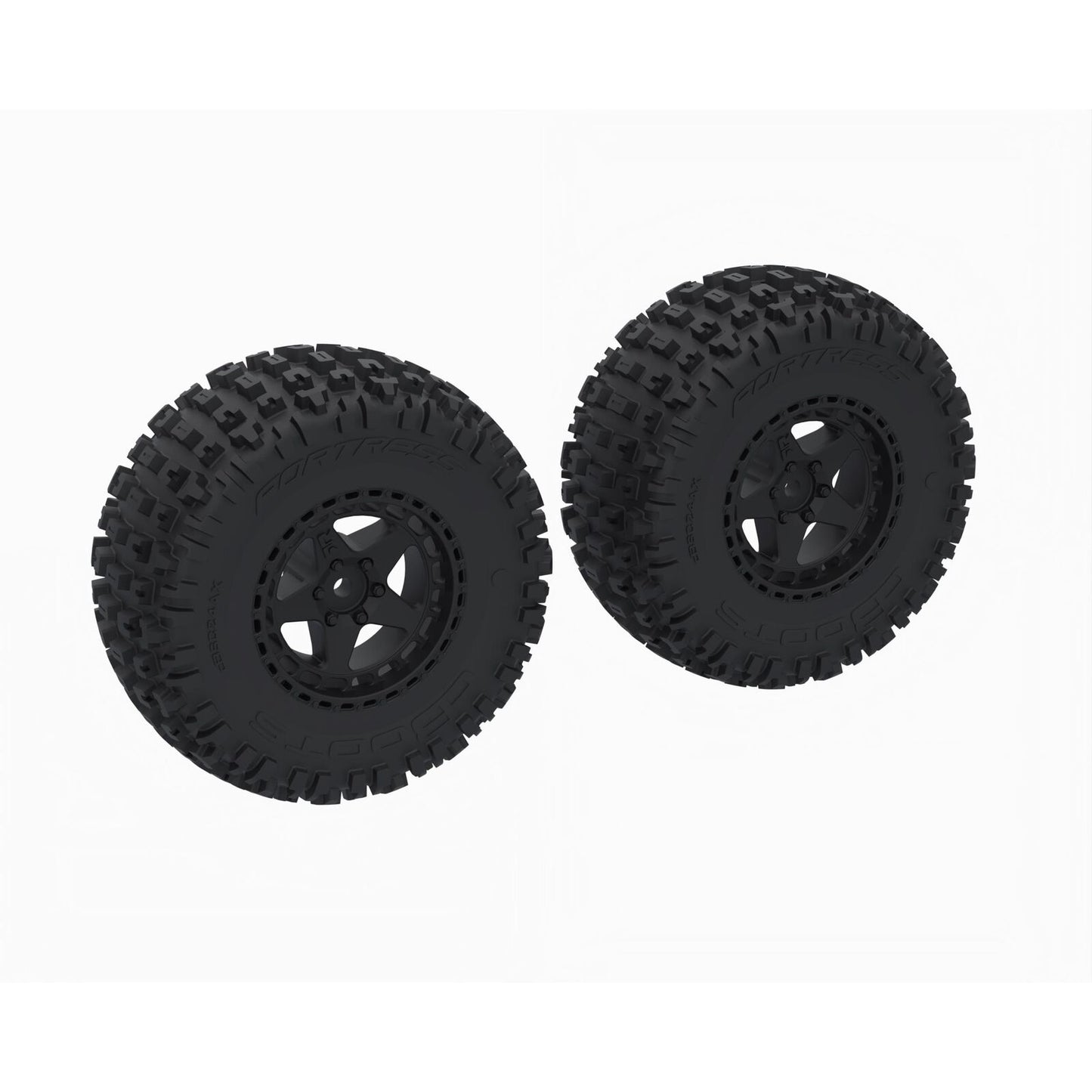 ARRMA Dboots 'fortress SC' Tire Set Glued (Black) (2pcs) ARA-1616