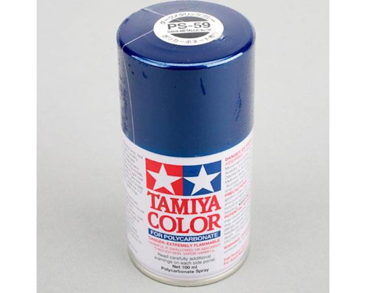 Tamiya Paint for Polycarbonate, PS-59 Dark Metallic Blue 100ml Spray Can TAM86059