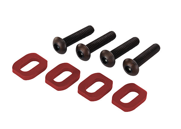 Traxxas Red Aluminum Motor Mount Washers (4) TRA7759R