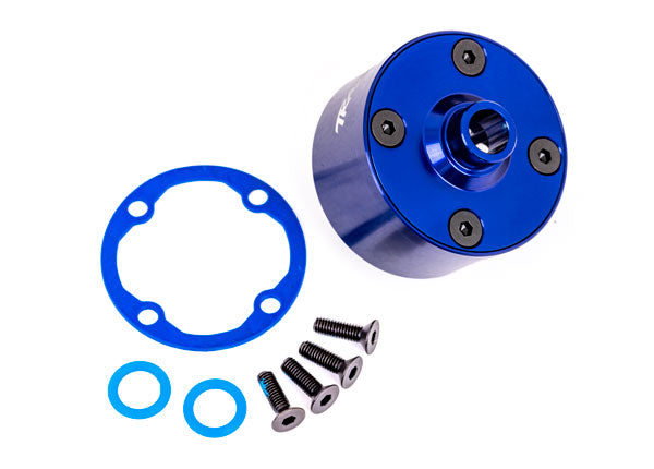 Traxxas Blue Aluminum Differential Carrier & Hardware TRA9581X