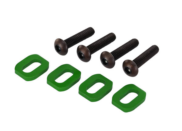Traxxas Green Aluminum Motor Mount Washers (4) TRA7759G