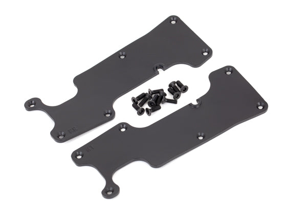Traxxas Black Rear Suspension Arm Covers (2) TRA9634