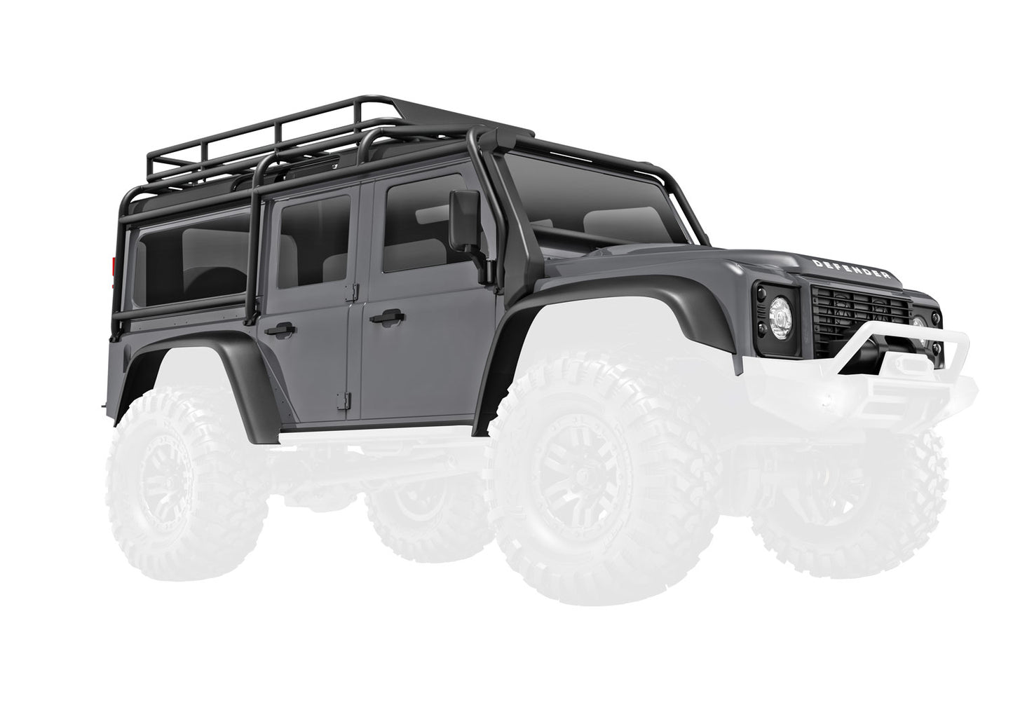 Traxxas TRX-4M Land Rover Defender Assembled Silver Body TRA9712-SLVR