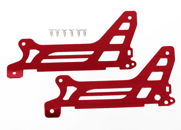 Traxxas Red Aluminum DR-1 Main Frame Side Plates (2) TRA6327