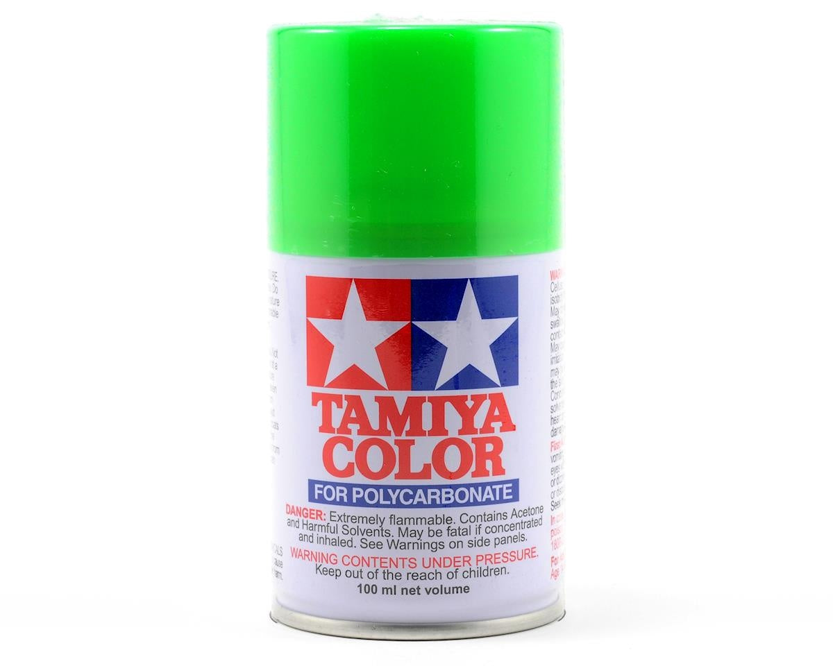 Tamiya Paint for Polycarbonate, PS-28 Fluorescent Green Spray, 100ml TAM86028