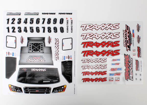 Traxxas 1/16 Slash Decal Sheets TRA7013X