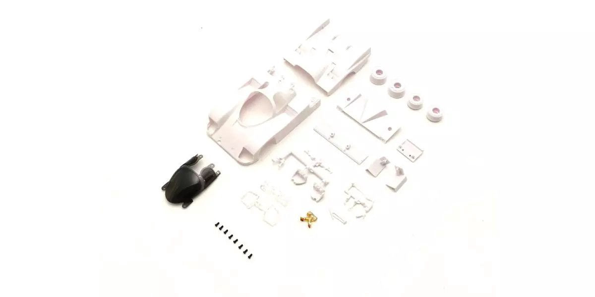 Kyosho Porsche 962 C Coupe Lh White Body Set (W/rims) MZN233 KYOMZN233
