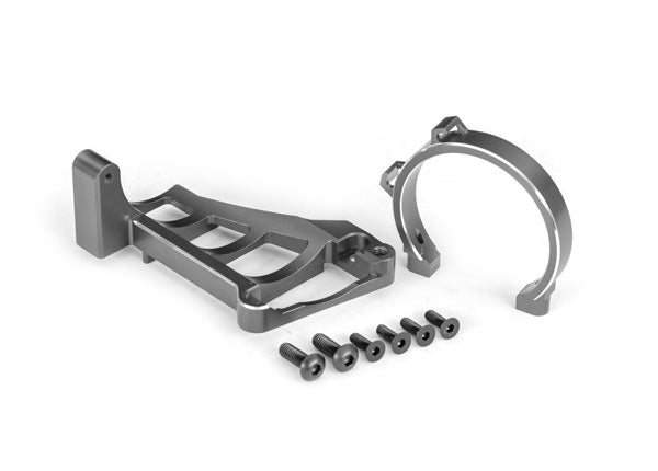 Traxxas Gray Aluminum Front & Rear Motor Mounts TRA10262-GRAY