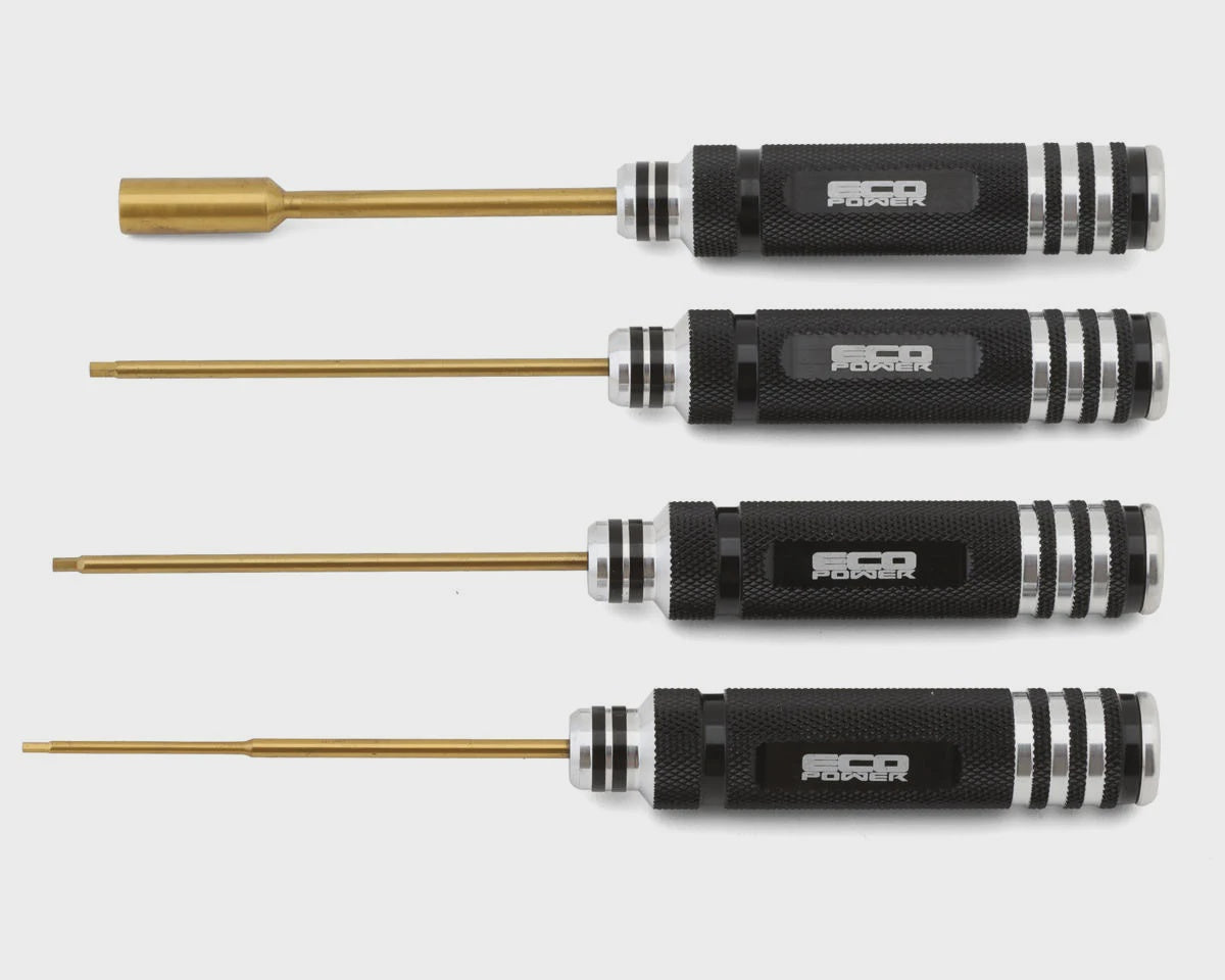 EcoPower 4-piece Metric Hex & Nut Driver Tool Set ECP-3082