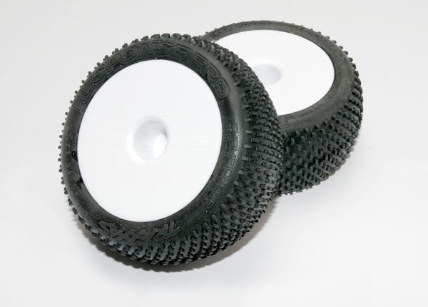 Traxxas 2.2" White Dished Wheels w/ Response Pro Tires (2) TRA7175