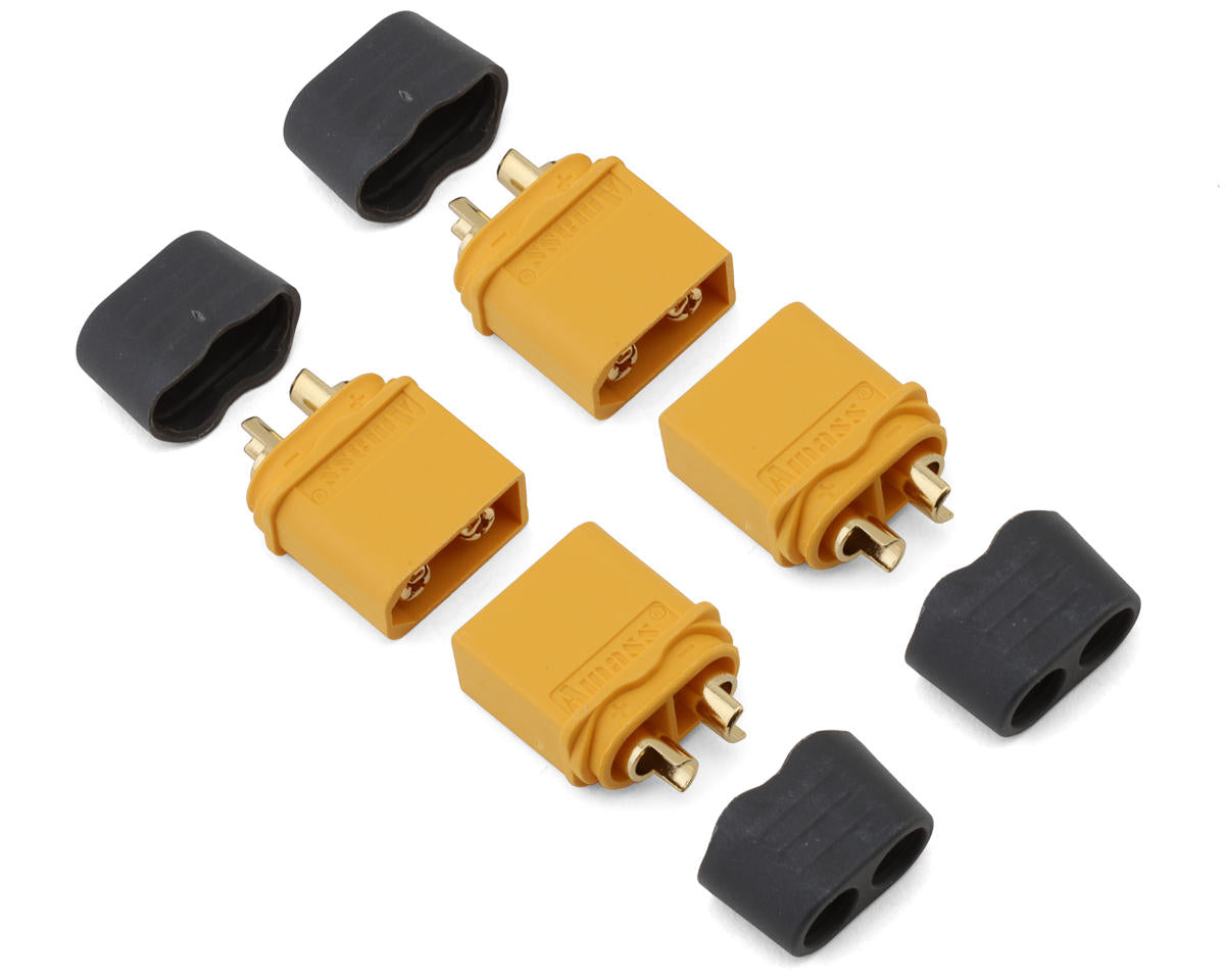 Samix XT60 Connectors W/wire Covers (4 Male) SAMCXT60H-004M