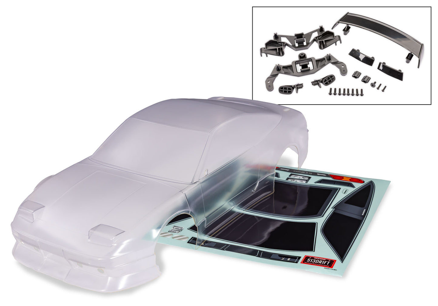 Traxxas 4-tec Drift Nissan 240SX Clear Body TRA10515
