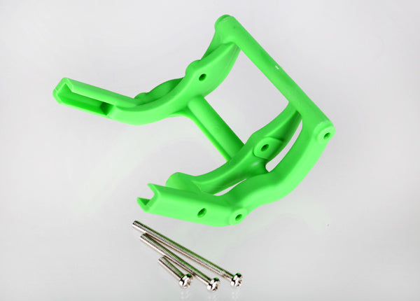 Traxxas Green Wheelie Bar Mount & Screws TRA3677A