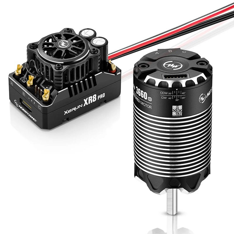 Hobbywing Xerun XR8 Pro G3 ESC & 3660SD 4200kV G3 Motor Combo (2-3S) HWI38020440