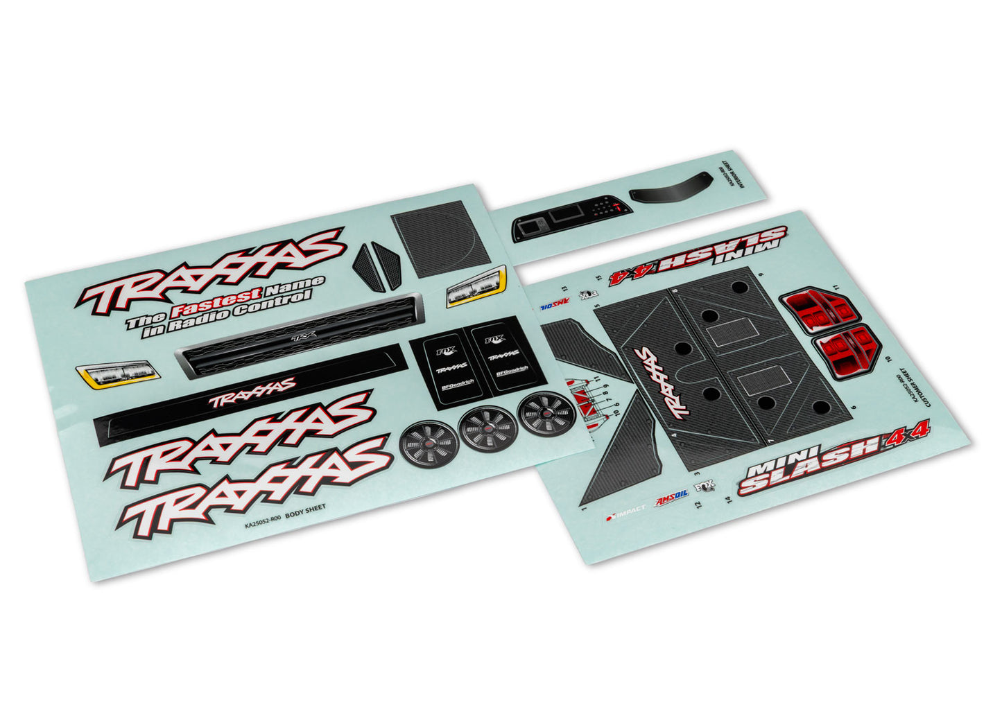 Traxxas Mini Slash 4x4 Decal Sheets TRA10817