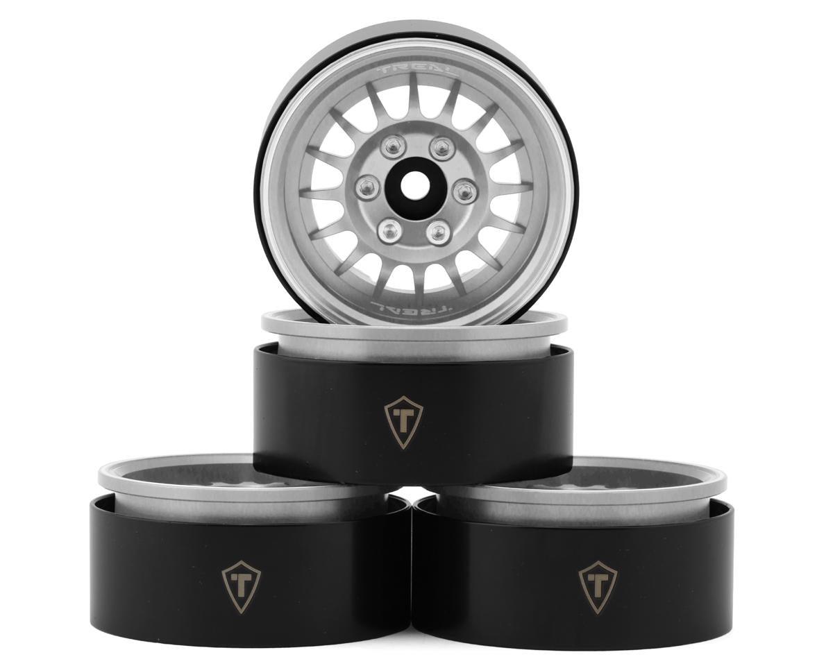 Treal Hobby Type N 1.9" Multi-spoke Beadlock Wheels (Silver) (4) TLHTWHEEL-161