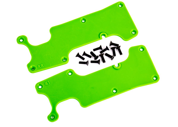 Traxxas Green Rear Suspension Arm Covers (2) TRA9634G