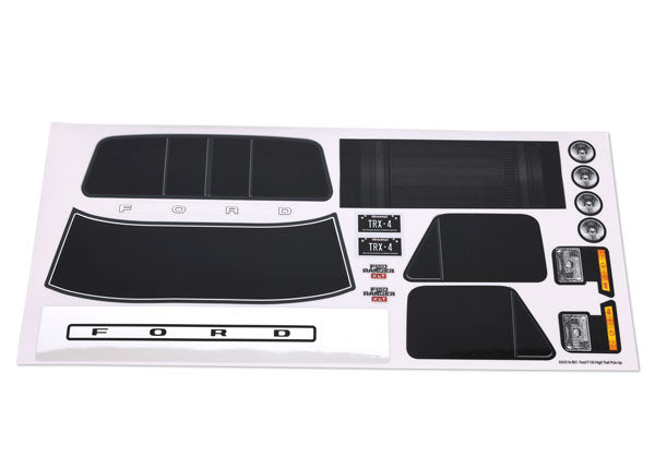 Traxxas TRX-4 1979 Ford F-150 Decal Sheets TRA9297