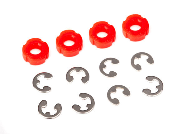 Traxxas Red Gts Shock Pistons (4) w/ E-clips TRA8261