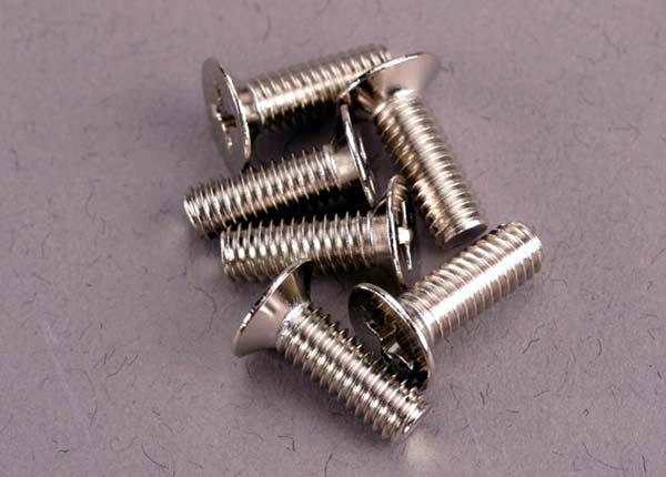 Traxxas Countersunk Machine Screws 4x12mm (6) TRA2548