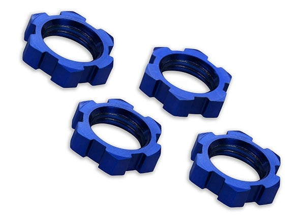 Traxxas Serrated 17mm Red Aluminum Splined Wheel Nuts (4) TRA7758R