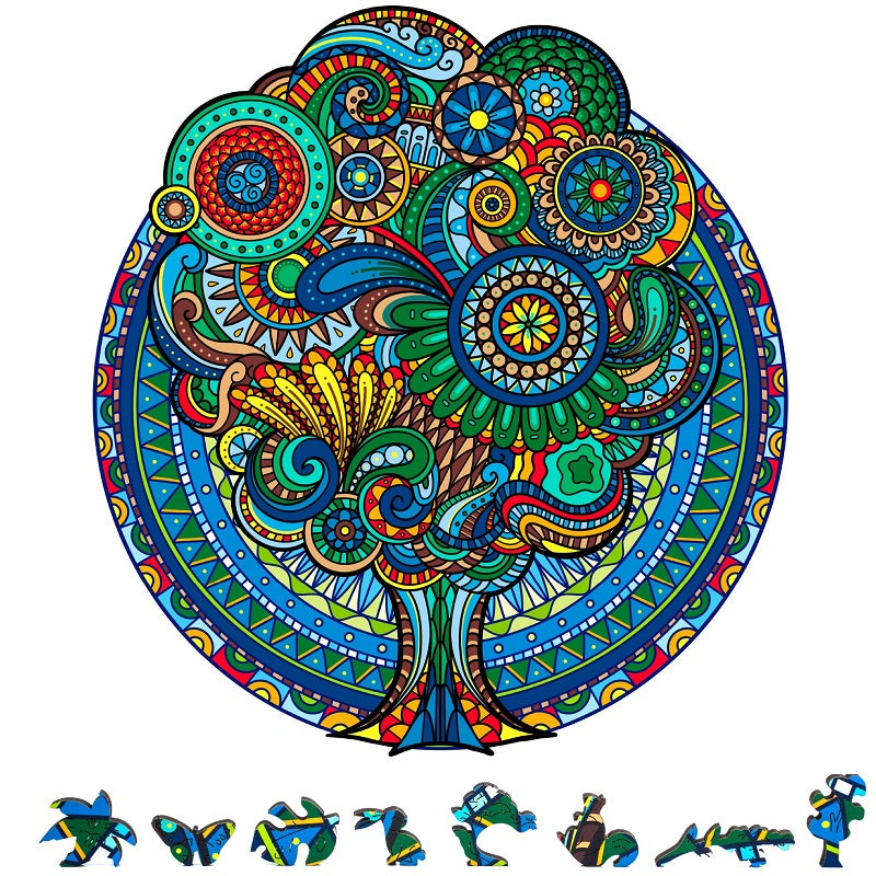 Zenchalet Puzzles Floral Retro Wooden Puzzle 200 Pcs ZCPFR200