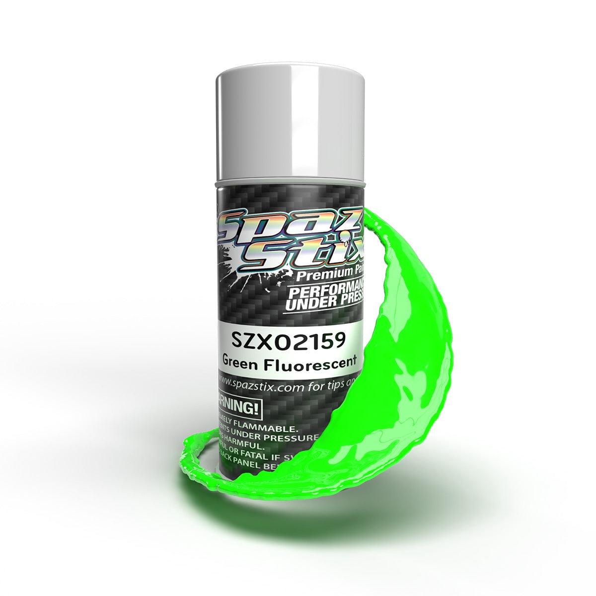 Spaz Stix Green Fluorescent Aerosol Paint, 3.5oz Can SZX02159