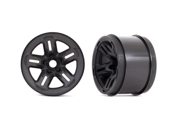 Traxxas 3.8" Black 5-spoke Wheels (2) TRA9671