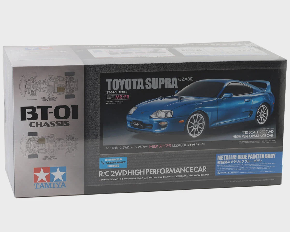 Tamiya 1/10 RC Toyota Supra (JZA80) (Metallic Blue Painted Body) (BT-01) Limited TAM47505