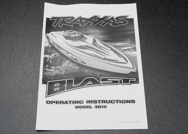 Traxxas Blast Owner's Manual TRA3899X