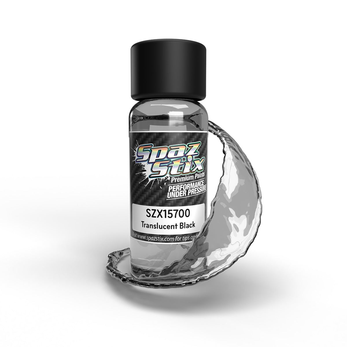 Spaz Stix Candy Black Window Tint / Shadow Airbrush Paint 2OZ SZX15700