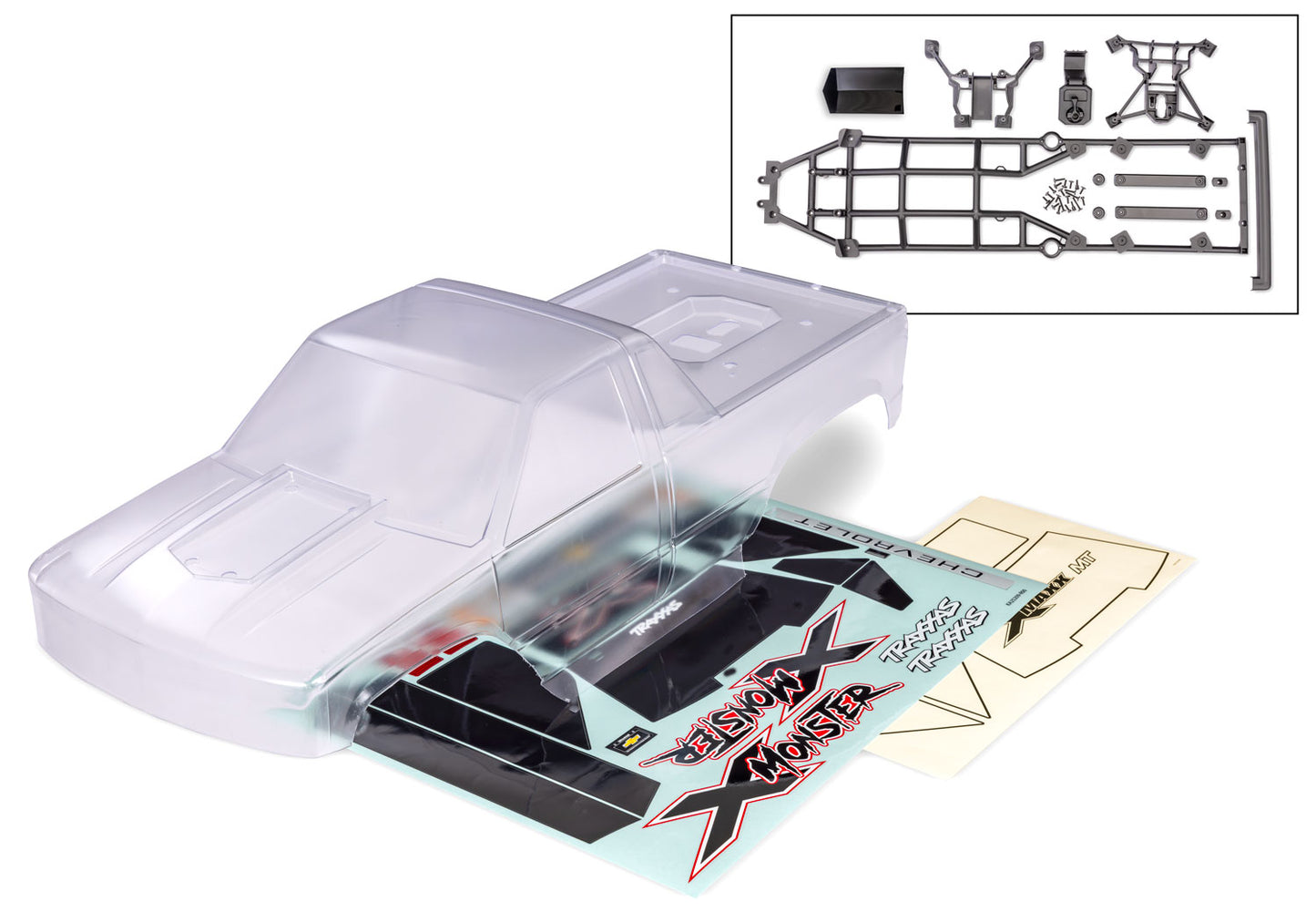 Traxxas Heavy Duty X-monster Chevrolet GMT400 Ck Clear Body TRA7697R
