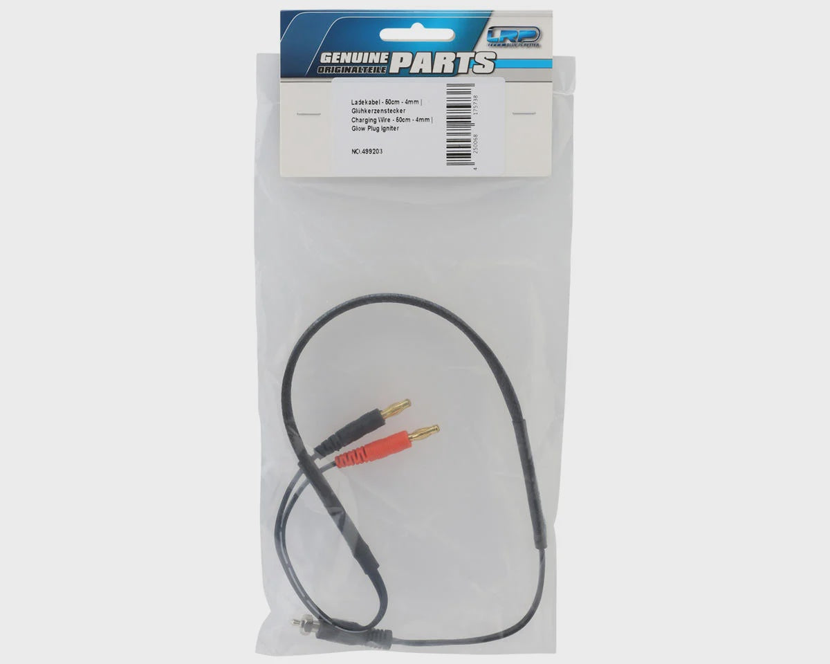 Lrp Universal Charging Lead (500mm) (4mm to Glow Plug Igniter) LRP499203
