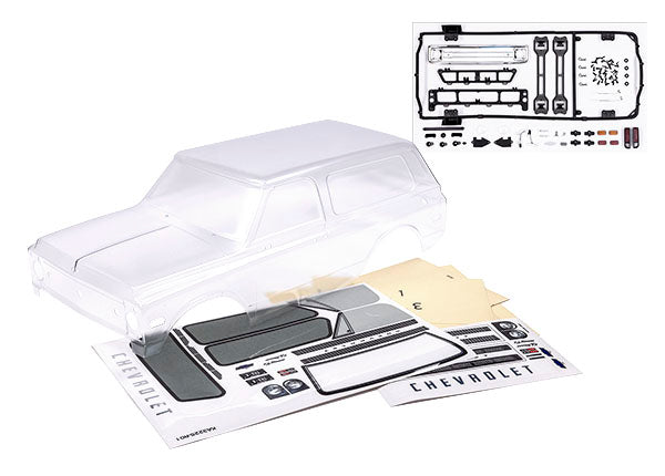 Traxxas TRX-4 1969 Chevrolet Blazer Clear Clipless Body TRA9131