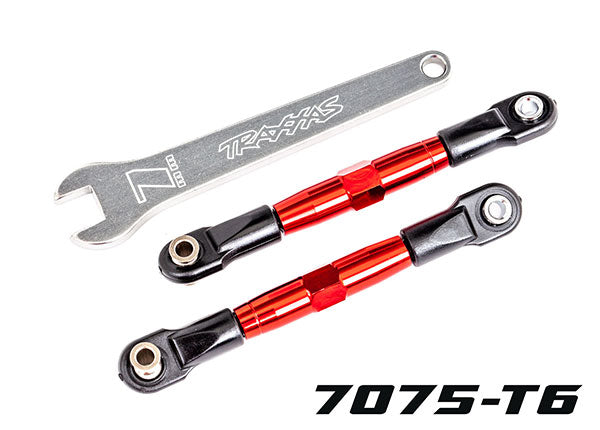 Traxxas Tubes 67mm Red Aluminum Front Camber Links (2) TRA2444R