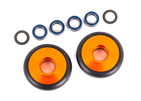Traxxas Orange Aluminum Wheelie Bar Wheels & Bearings TRA9461A