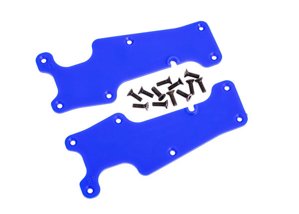 Traxxas Blue Front Suspension Arm Covers (2) TRA9633X
