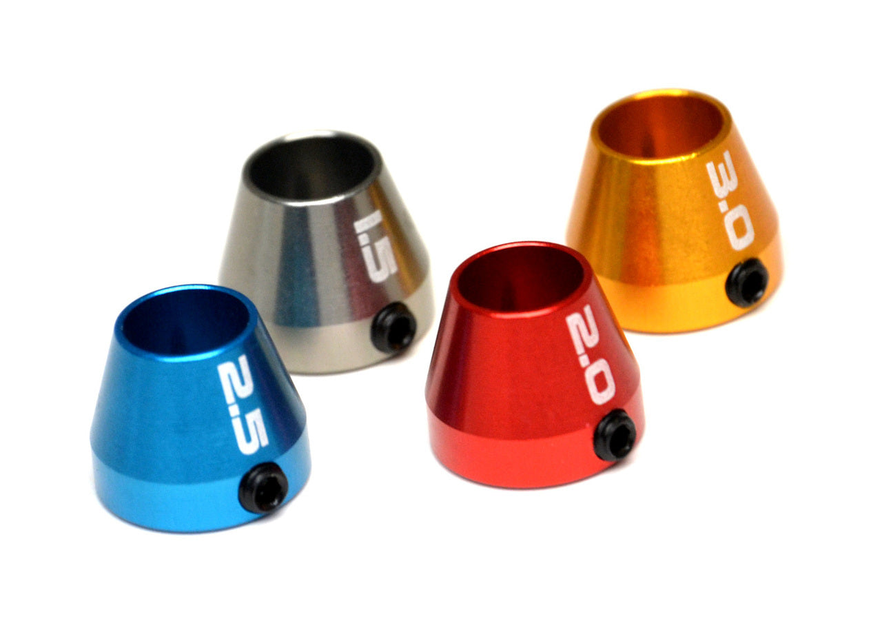 Exotek Mip Hex Id Collar Set, Metric 1.5mm, 2.0mm, 2.5mm & 3.0mm EXO1835