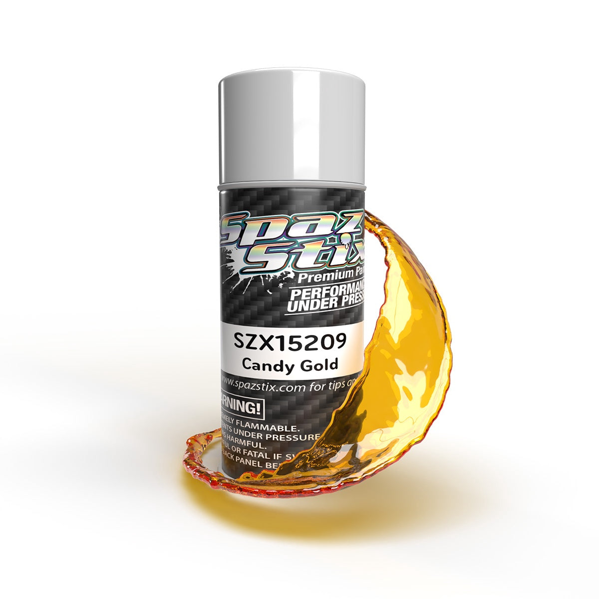Spaz Stix Candy Gold Aerosol Paint, 3.5oz Can SZX15209