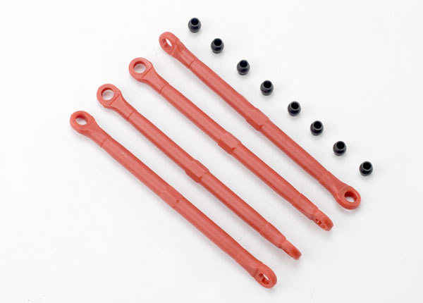 Traxxas Red Composite Toe Link Set w/ Hollow Balls (8) TRA7138
