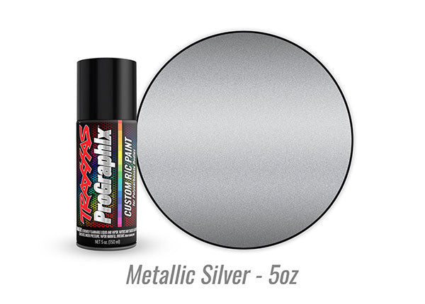 Traxxas Metallic Silver Prographix Spray Paint (5oz) TRA5073