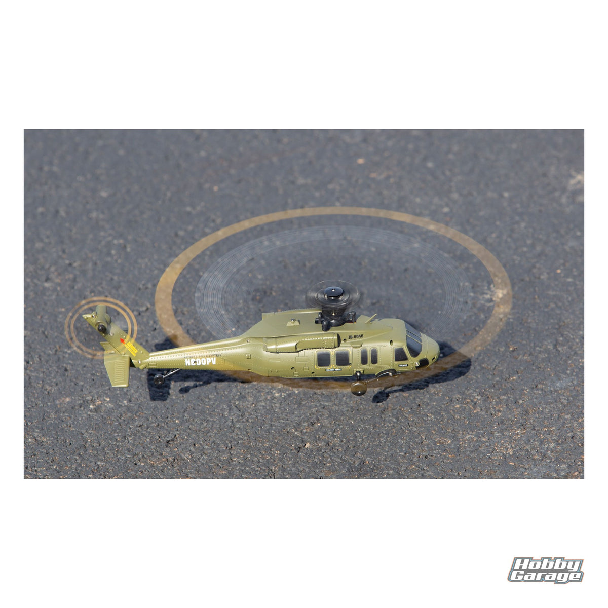Rage R/C Hero-Copter BL, 4-Blade Brushless RTF Heli; Army RGR6150