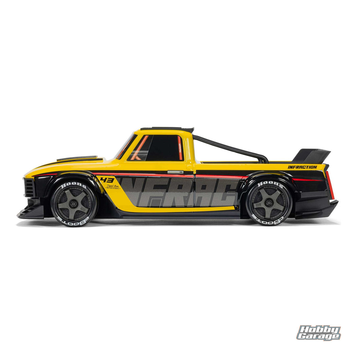 ARRMA 1/12 INFRACTION GROM 3S 4X4 RTR Brushless All-Road Street Bash (Battery & Charger Included), Yellow/Black ARA2315ST2