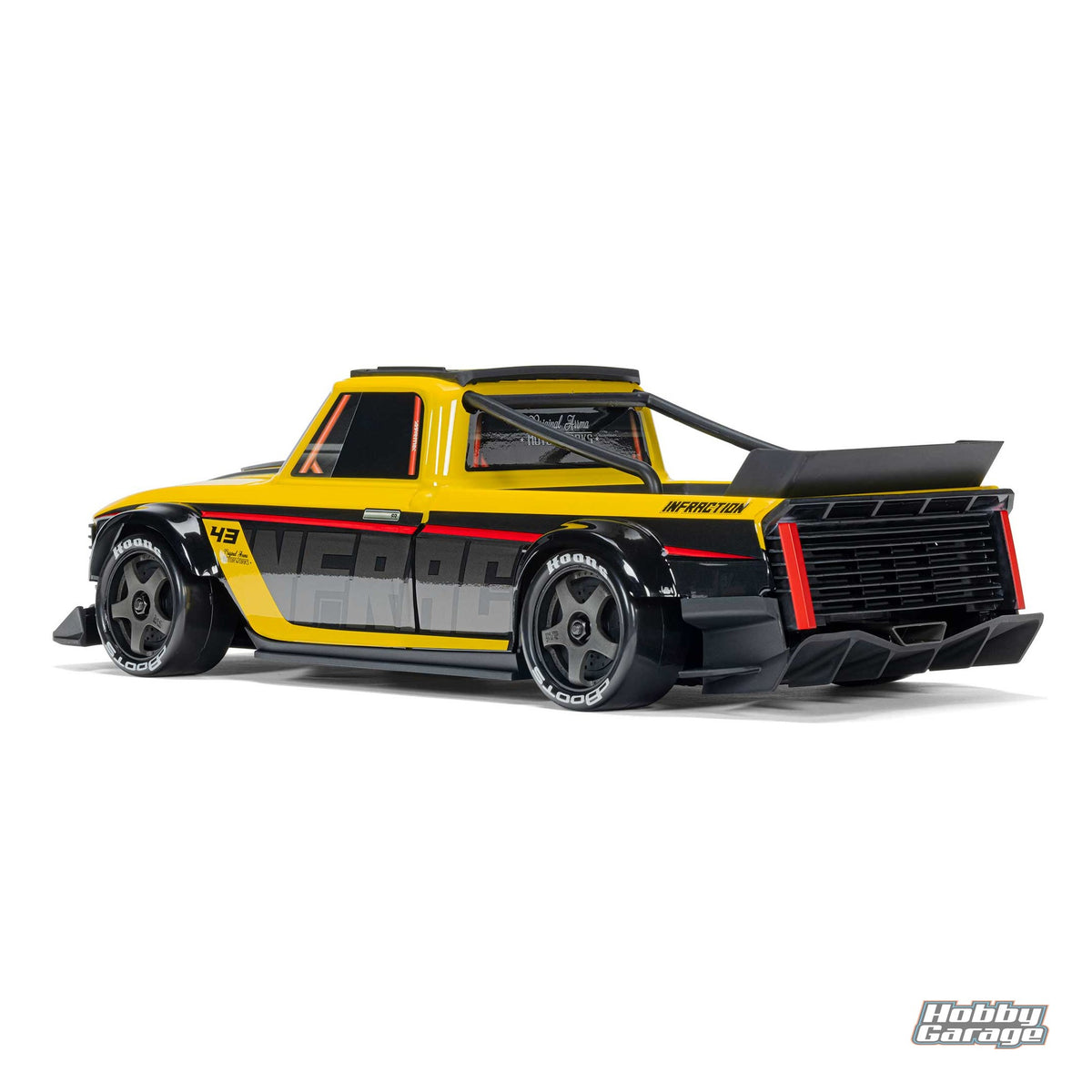ARRMA 1/12 INFRACTION GROM 3S 4X4 RTR Brushless All-Road Street Bash (Battery & Charger Included), Yellow/Black ARA2315ST2