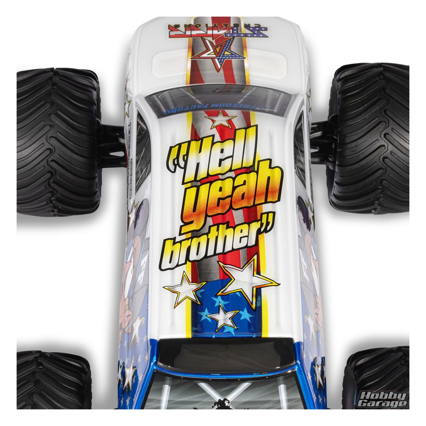 ARRMA 1/16 FREEDOM FLYER 4X4 RTR Monster Truck (Battery & Charger Included), White ARA2130FF